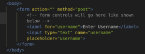 sample code for forms